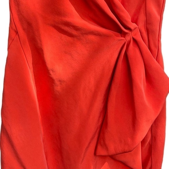 DENNIS Merotto orange dress sz 4 - Picture 6 of 7